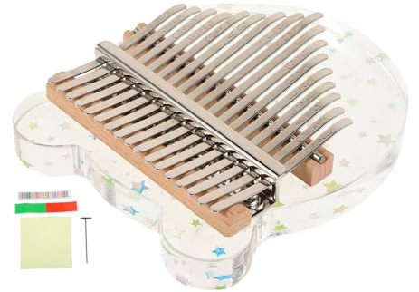 BESTonZON 1satz Tasten Kalimba Daumenklavier Transparentem Design Handliches Instrument Für Einsteiger Klarer Und Melodische Töne Für Musikliebhaber Und Anfänger