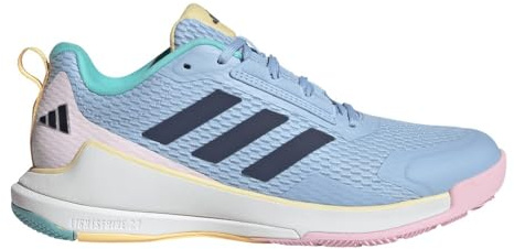 adidas Womens Novaflight 2 Volleyball Volleyball Sneakers Shoes - Blue - Size 9.5 M