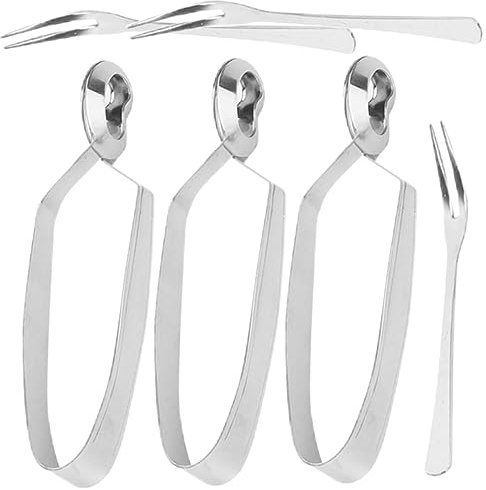 OFFSCH Ensemble De Couverts À Escargots 6 Pièces Fourchettes Pinces À Escargots Outils De Service À Escargots En Acier Inoxydable