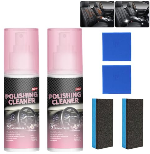 WANGXYZ Polishing Cleaner for Car Interior Detailing,Car Interior Cleaner,Vehicle Interior Polish for Rubber, Leather