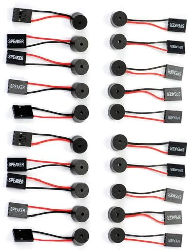 GERUI 20 Stück PC Motherboard Interner Piezo-Lautsprecher BIOS Alarm | Summer für Computergehäuse DIY Computergehäuse Summer, Lautsprecher