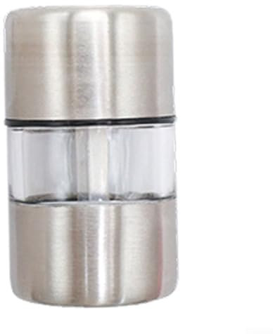 Lecreatekit Sturdy Stainless Steel Salt Pepper Grinder, Adjustable Coarseness, Ergonomic Grip