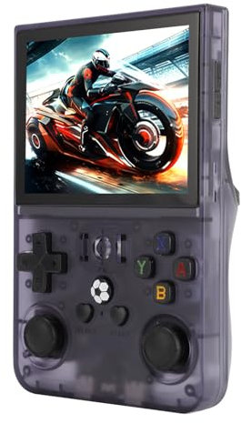 Upgrade R36S PRO Handheld-Spielekonsole, Retro-Spielekonsolen mit 3,5-Zoll-IPS-Bildschirm, über 20.000 Klassische Spiele, Tragbare Taschen-Videospielkonsolen mit Speicherkarte