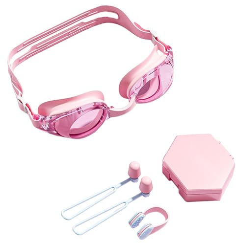 Uozonit Lunettes anti-buée | Lunettes pour adultes – Large vue réglable sangle de protection nez pince-oreilles, ensemble de lunettes de vue pour la plongée sous-marine, les femmes, l'entraînement, la