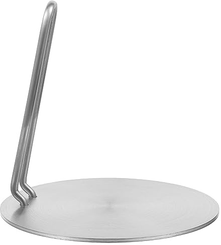 Mikikit Piastre Adattatore per Induzione in Metallo con Diffusore di Calore per Fornelli Elettrici Gas con Maniglia per Cottura Uniforme su Pentole in Ghisa Smaltata Rame Inox Ceramica