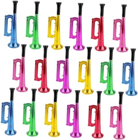 BESPORTBLE 18piezas Altavoz Colorido Juguete De Cuerno De Fiesta Para Animar Fiestas Fútbol
