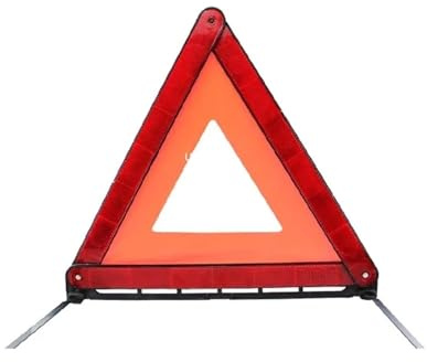 WLIHDB Triangle De PréSignalisation Lot de 2 Triangles d'avertissement Panne d'urgence for Voiture, Panneau d'arrêt, trépied, Clignotant, Portable pour Voitures,Camions