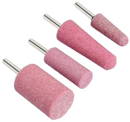 1 pezzo di pietra abrasiva in ceramica a forma punteruolo rotondo più lungo, con testa montata, for utensili abrasivi, gambo da 6 mm wanglan(6MM SHANK_D25XH67MM)