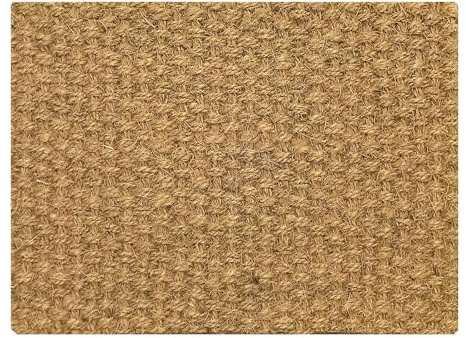 Exma Felpudo Entrada de Esparto Coco Yute Grande para Puerta de Casa y Piso Antideslizante Bonito para Interior, Exterior - Alfombrilla Entrada Casa Gruesa y Resistente | Liso Panamá