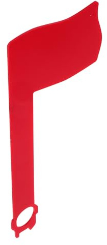 ROMISBABA Briefkasten als Briefkastenzubehör mit Drehbarer Roter Flagge Moderner Acryl zur Einfachen Postanzeige Leicht zu Reinigen für Zuhause und Klassenzimmer