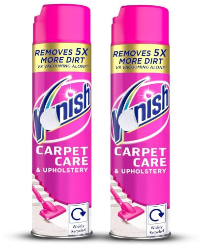 Van!sh Carpet Cleaner Foam Spray 600ml | Oxi Action Upholstery Carpet Stain Remover Eliminates Dirt, Pet Messes, and Odours with Spring Flowers Fragrance Gives Deep Cleaning