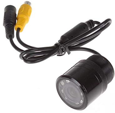 Gloriashoponline TELECAMERA RETROMARCIA AUTO CAMPER CAMERA 7 LED INFRAROSSI A COLORI NOTTURNA