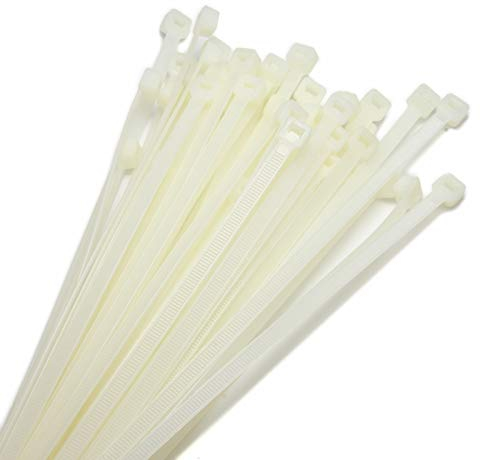 100x Kabelbinder Nylon 7,6 x 600 mm weiß PROTECTOX *** 100 Stück Kabelschelle 60 cm Schlauchbinder Schlauchschelle PROFI EU Qualität