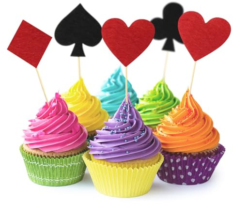BESTOYARD Kreative Kuchen Topper Set 20 Stück Zahnstocher Fahnen Geburtstagstorte Dekoration Party Cupcake Desserteinsatz Kuchen Topper Für Festliche Anlässe