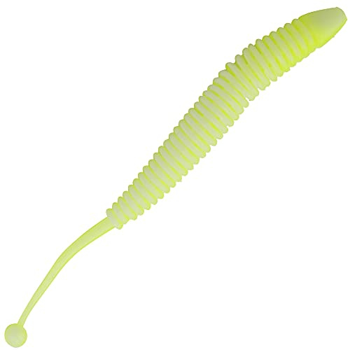 FTM Omura Baits Snake 8,4cm 1,4g - 10 Forellenköder, Geschmack:Knoblauch, Farbe:neon gelb-weiß