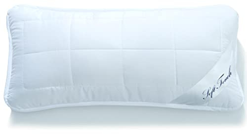 aqua-textil Soft Touch Almohadas Cierre de Cremallera Microfibra 48 x 74 cm