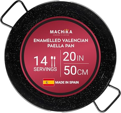 Machika - Paellera (acero esmaltado, 50 cm)
