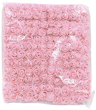 EliteKoopers 144Pcs Mini Artificial Flowers Foam Rose Heads For Home Wedding Party Decor Bouquet