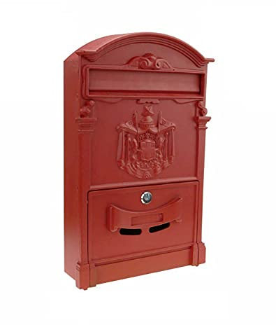 Kippen 10005CR - Cassetta Postale Modello REGIUS di Colore Rosso. Dimensioni: 410x90x260mm.
