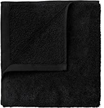 blomus Gästehandtücher 4er Set -Riva- | Gästehandtuch Set 30 x 30 cm | Farbe Black | Baumwolle | kleine Handtücher
