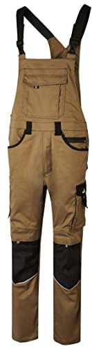 Hans Schäfer Workwear HSW Professional – Latzhose für Herren – Lange Arbeitshose mit Knietaschen – Bequem, strapazierbar und qualitativ