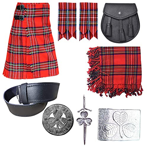 Kilt-Outfit-Angebot für Herren - 8 Artikel im Kilt-Angebot I Kilts (48, Royal Stewart)