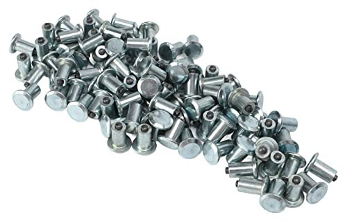 100 Stück LKW-Reifenbolzen, Universelle Karbonstahl-Aluminiumkarbid-LKW-Reifenspikes für Geländewagen, Gabelstapler-Reifenbolzenschrauben, Auto-Radbolzen, Rutschfeste