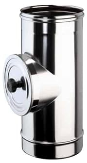 Brico Kit - Elemento ispezione con tappo T 200° - P1 mono parete acciaio inox - Diametro: 150mm