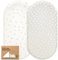 2-Pack Bio Spannbettlaken für Babybett, Kinderwagen, Stubenwagen & Wiegen - 100% Baumwolle Matratze Bezug, Unisex Beistellbett für Mädchen, Jungen (Meadow)