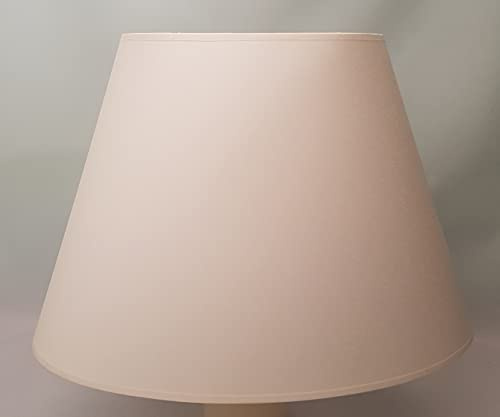 Lampenschirm oval Laura in Champagner mit Struktur für Sockel E27/E14(adapter) Tisch/Stehlampen -Hejo Design