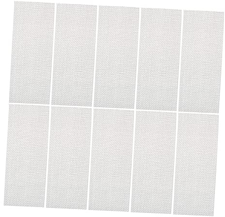 FOMIYES 10-piece Stainless Steel Moss Mesh for Fish Tanks Rust-resistant Aquatic Wall Panels (7.5x19) for Aquatic Plants and Greenery Decoration
