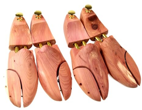 Cathcart Elliot Personalised Twin Pack Mens Shoe Trees in Cedar Wood