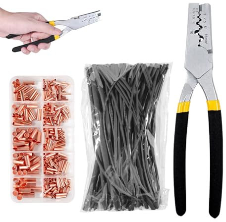 Teksome Accesorios para tubos de cobre, herramienta para prensar cables | Kit de alicates para prensar tuberías,Kit de herramientas de seguridad, herramienta de prensado de tubos de cobre para