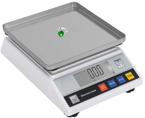 Hochpräzise Analysenwaage Waage, 0.1g Digitale LCD Elektronische Industrie Präzisionswaage, Intelligente wissenschaftliche Laborwaage mit Zähl- und Tarafunktion