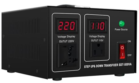 ZYT-DHRUCB 500W-3000W Voltage Converter, Step Up & Down Voltage Transformer Output 110V - 120V & 220V - 240V Voltage Converter,500VA