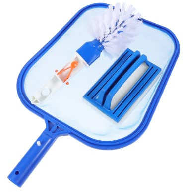 KONTONTY Poolreinigungsset Komplett Mit Schwimmbadbürste Und Aquarium-kescher Für Netz Und Teichreinigungszubehör