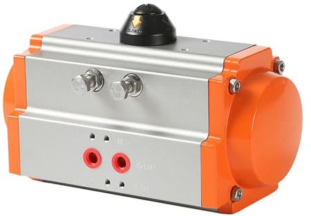 Generico AT40 AT-52 Attuatore pneumatico Valvola a sfera pneumatica a doppio effetto rotante a 90° for valvole a farfalla Parti pneumatiche a tre vie