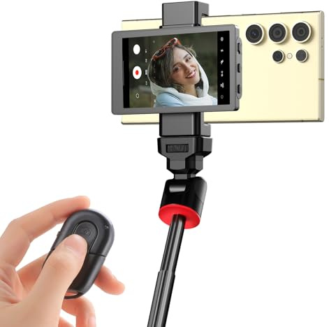 King Ma Écran de moniteur de selfie Vlog pour appareil photo arrière Samsung avec clip magnétique et télécommande Bluetooth, supportant l'enregistrement UHD 60 fps