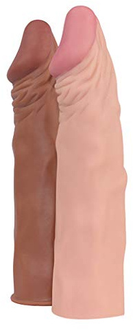 TRQOYTU Extension De Manchon De Pénis En Silicone, Agrandissement De Jouets Sexuels Masculins, Extension De Manches De Coq, Chaussette De Bite Pour Hommes