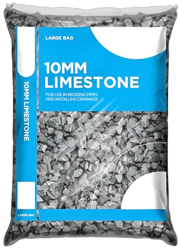 10mm Limestone Decorative Chippings – Natural Gravel Aggregate for Driveways & Garden Borders, Approx. 20kg Major Bag – Clean Stone Pebbles for Landscaping, Pathways, Beds & Ground Cover