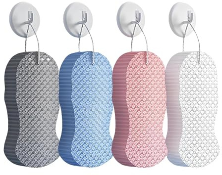 Éponge De Bain | Éponge Exfoliante Corp,Gant de Crine pour Hygiène Quotidienne Unisexe pour Enfants et Adultes