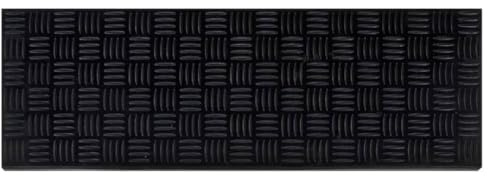 QJBSAVVA Treppenstufenmatten Gummi 25x75 cm Schwarz 5 Stück Antirutsch Stufenmatte für Innen und Außen Treppen