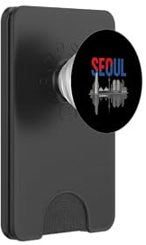 Seoul Skyline South Korea Cityscape Travel Souvenir PopSockets PopWallet for MagSafe