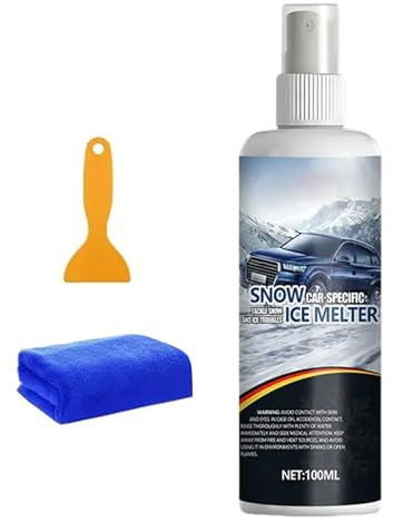 Genérico Scheibenenteiser-Spray, 100 ml, Auto-Enteiser, Eisschmelzmittel für Fahrzeuge, für LKW, Wohnwagen, SUV, Limousinen, kaltes Wetter, tägliche Reise