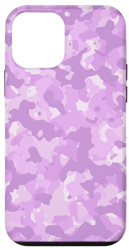 Camo Camouflage Viola Viola Lavanda Lilla Floreale Pastello Custodia per iPhone 12 mini