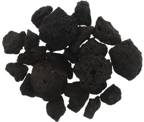 Levemolo Natürliche Vulkanische Sauna Dampfsteine 1 Kg Heizsteine für Trocken und Dampfsauna Hochtemperaturbeständige Saunasteine aus Tiefengestein für Spa und Saunaraumheizung