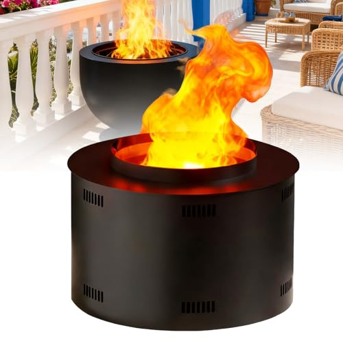 Chimenea Atomizada Mejorada/Chimenea Redonda 3D De Vapor De Agua - Control Remoto Y Táctil con Tamaño De Llama Ajustable. Chimenea Eléctrica - Panel Ultrafino para Montaje Empotrado. 30cm/11.8in