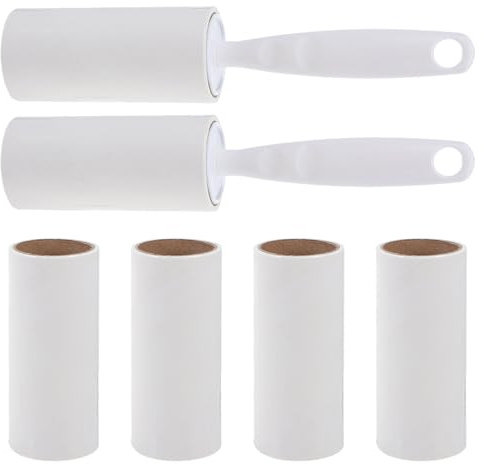 UPKOCH 8pcs Compact Lint Roller Refillable for Travel Pack Reusable Sticky Lint Roller for Dog Hair Removal Clothes Car Interior