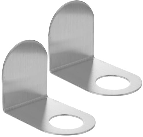 OFFIGAM Ganci Porta Flaconi Doccia Adesivi in Acciaio 304 Set 2 Pezzi Porta Shampoo e Sapone Liquido da Parete per Bagno e Cucina Installazione senza Fori Risparmio Spazio e Ordine