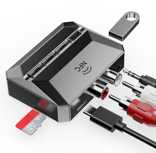 ICZI Receptor Bluetooth 5.3 HiFi, Bluetooth a RCA y Jack 3.5mm